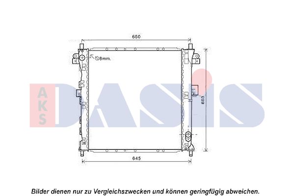 AKS DASIS radiatorius, variklio aušinimas 510134N